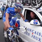 Anthony avec Thierry Bricaud DS � la FDJ