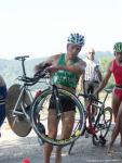 Fin du v�lo lors du sprint de Jumi�ges 2004