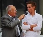 Vincent retra�ant ses participations au Tour du Haut Anjou